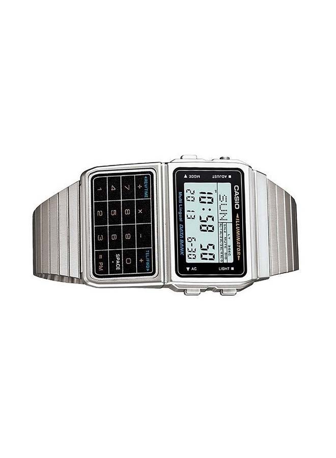 CASIO Men Telemeno Digital Watch DBC611-1DF - 36 mm - Silver - Image 4