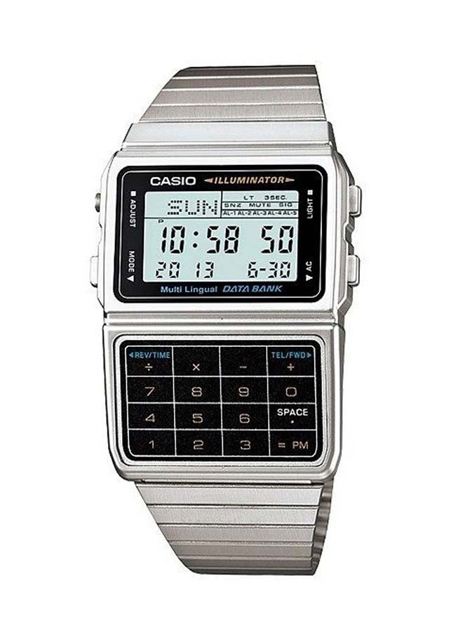 CASIO Men Telemeno Digital Watch DBC611-1DF - 36 mm - Silver - Image 1