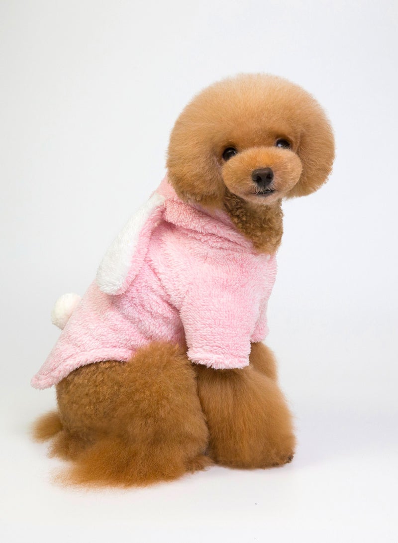 Loquat ملابس حيوانات أليفة بمعاطف سميكة وردية - Image 2