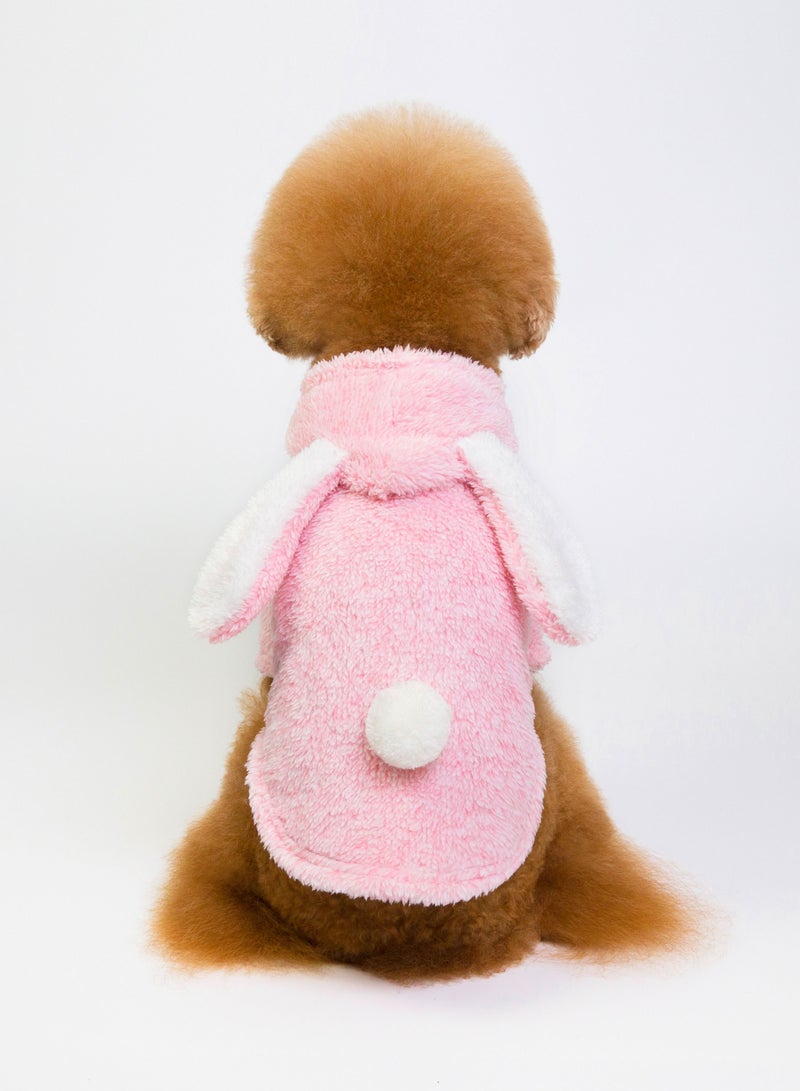 Loquat ملابس حيوانات أليفة بمعاطف سميكة وردية - Image 3