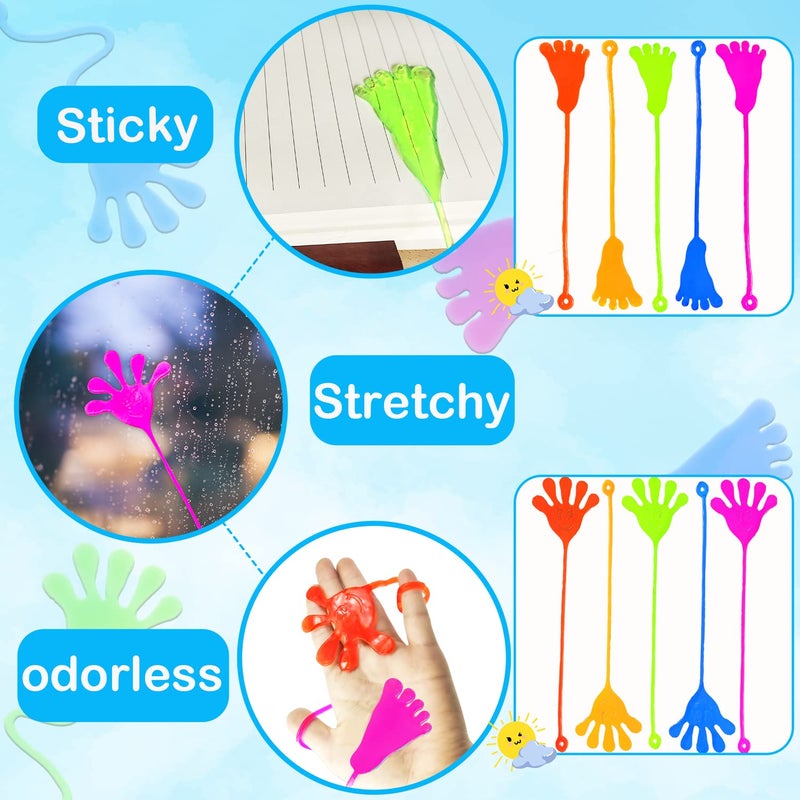 Leetous Party Favors Supplies Goodie Bag Stuffer Fillers for Kids (48 PCS),Sticky Hands & Feet for Toddlers,Birthday Pinata Classroom Non Candy Treats,Easter Egg Basket Fillers Prize Toys Gifts for Boys Girls - Image 5