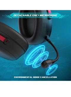 TANGBLIB 2.4GHz Wireless Gaming Headset for PC, PS5, PS4, for Mac, Gaming Headphones with Microphone, Bluetooth 5.3 Gaming Headset Wireless, ONLY 3.5mm Wired Mode for Xbox Series  - Image 5