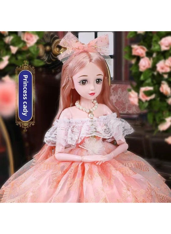 60 Centimeter Oversized Doll Set Little Girl Princess Play House Children's Birthday Gift Box Toys Wholesale-Color:Cady (blink) 60cm-Height:20 Joint-Music Edition-Gift Pack 1-opp Bag - Image 1