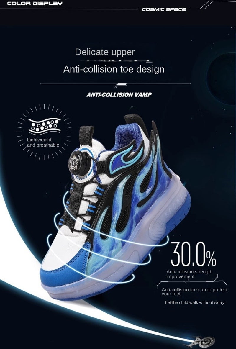 Y&D Kids And Adult Roller Skates Shoes 4 Wheels Roller Shoes Boys Girls Wheel Shoes Roller Sneakers Shoes for Beginner More Balanced - Image 3