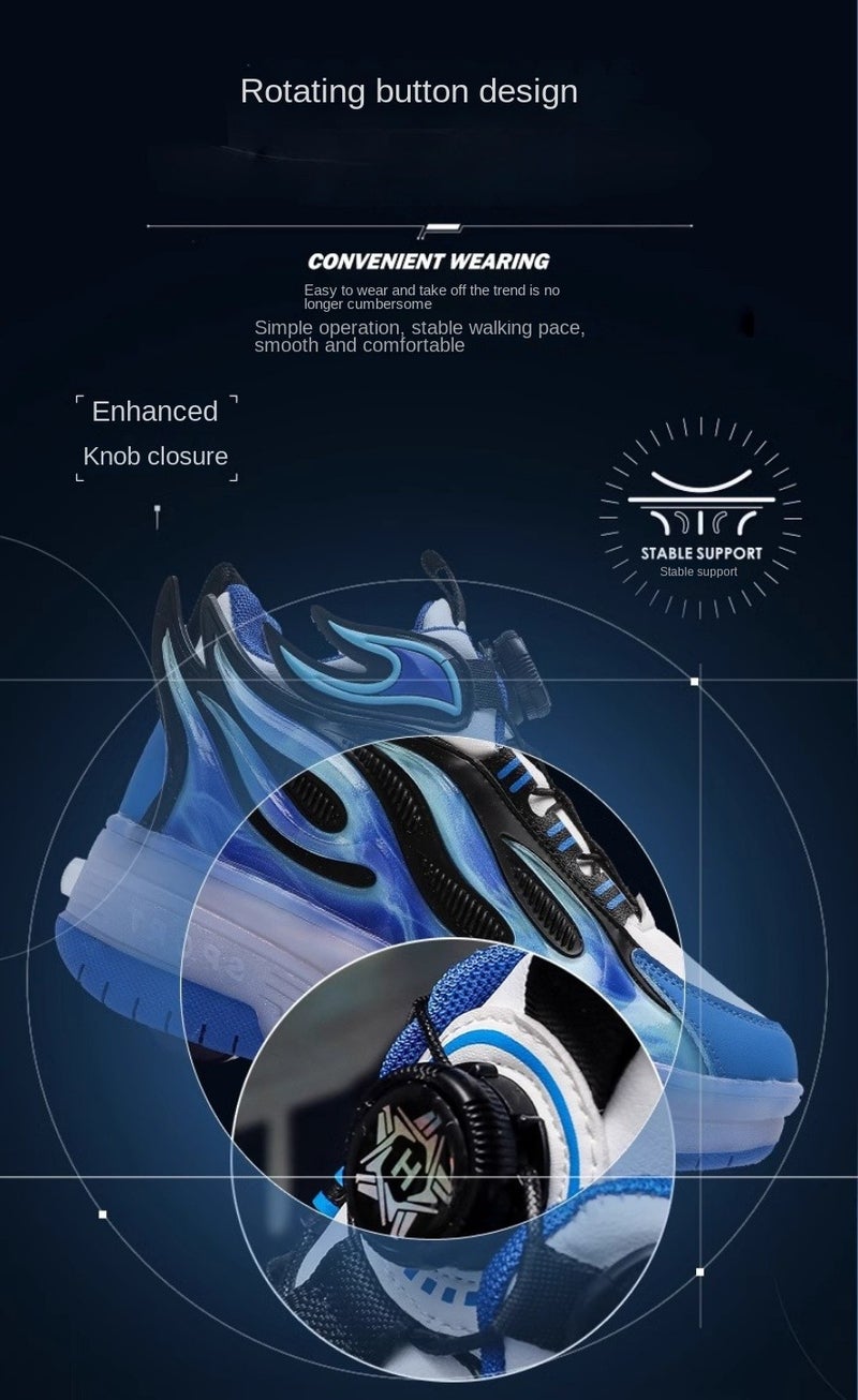 Y&D Kids And Adult Roller Skates Shoes 4 Wheels Roller Shoes Boys Girls Wheel Shoes Roller Sneakers Shoes for Beginner More Balanced - Image 4