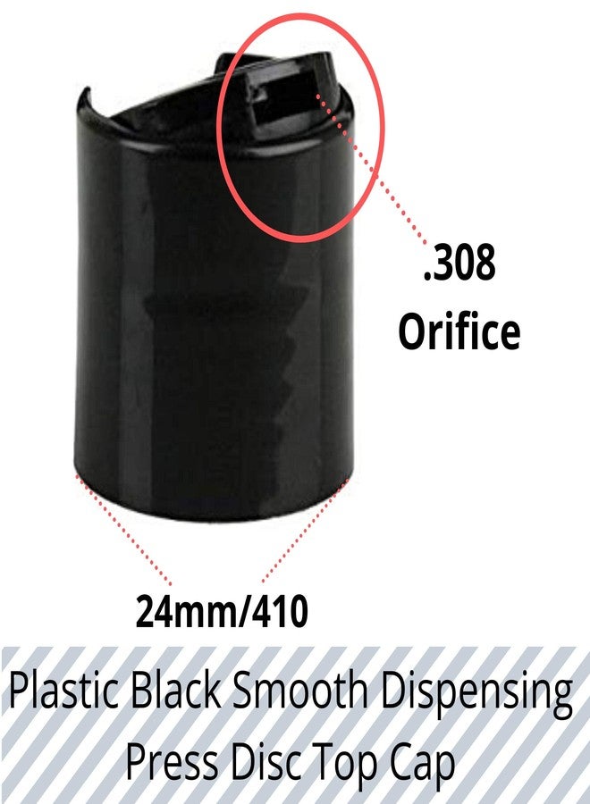 kelkaa 4oz HDPE Durable Squeezable Plastic Bottles with Black Press Disc Top Cap Natural Clear Container for Any Liquid Products, Multi-Purpose Empty Refillable Bottles (Pack of 10) - Image 5