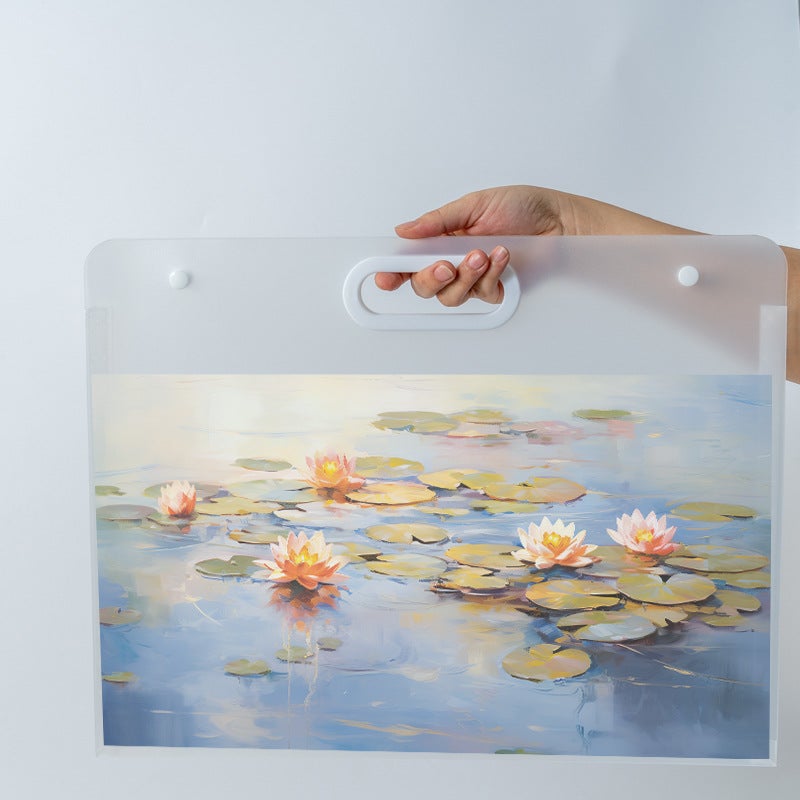 4K Frosted Drawing Storage Bag, Painting Folder, Album Storage, Art Student 8K Satchel Painting Bag, Work Bag, Painting Paper Storage Album - Image 5