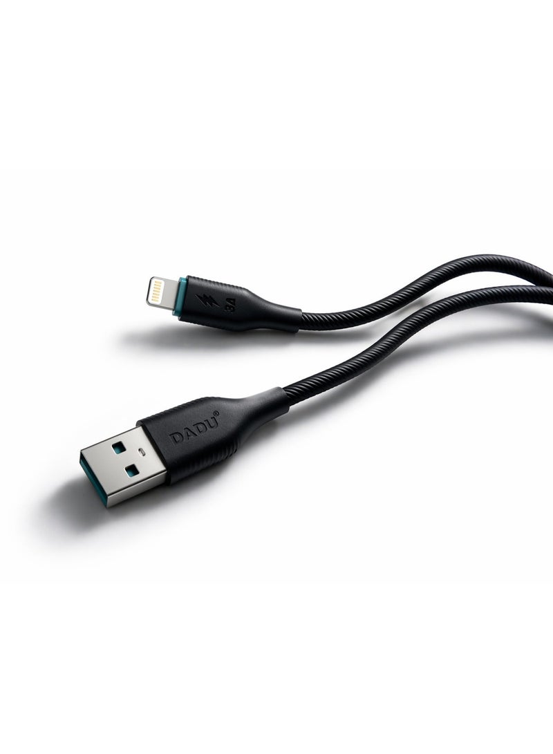 دادو كابل DC-C238 من USB إلى Lightning - شحن سريع 3 أمبير - خرج طاقة 18 واط - مادة مقاومة للحريق - شحن آمن - أسود - Image 4