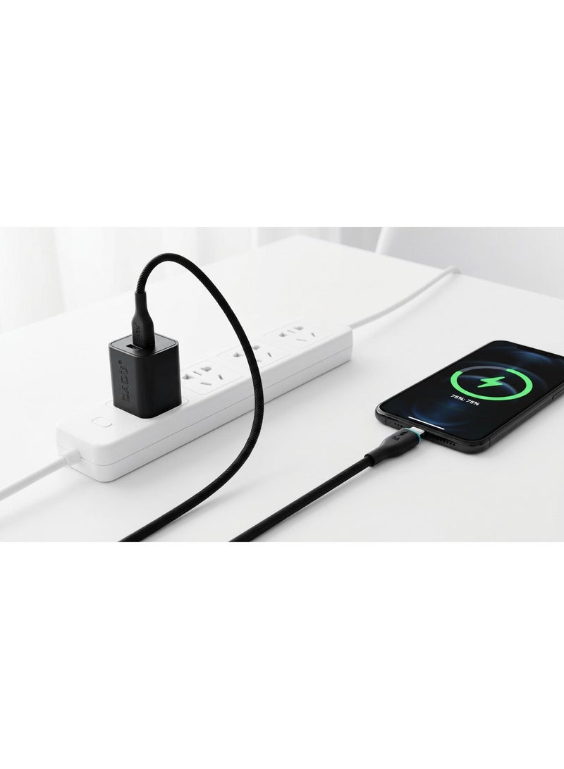 دادو كابل DC-C238 من USB إلى Lightning - شحن سريع 3 أمبير - خرج طاقة 18 واط - مادة مقاومة للحريق - شحن آمن - أسود - Image 5