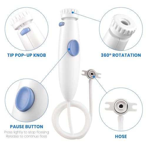 FreFeel Replacement Hose & Handle Parts for Waterpik Water Flosser WP-100W WP-112W WP-130W WP-140W WP-150W WP-900 Series - Image 3