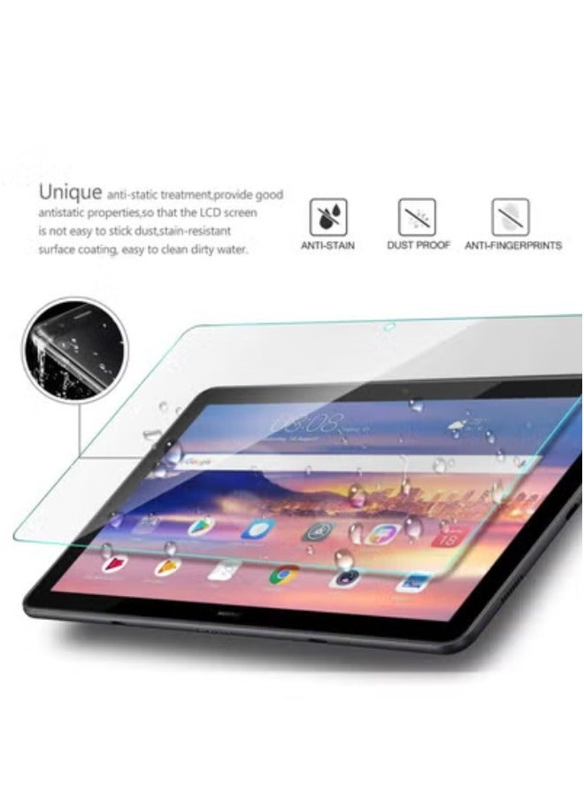 واقي شاشة لجهاز هواوي ميديا باد تي 5/10 (10.1بوصة, MediaPad T5 10)، طبقة من الزجاج المقوى- شفاف - Image 4