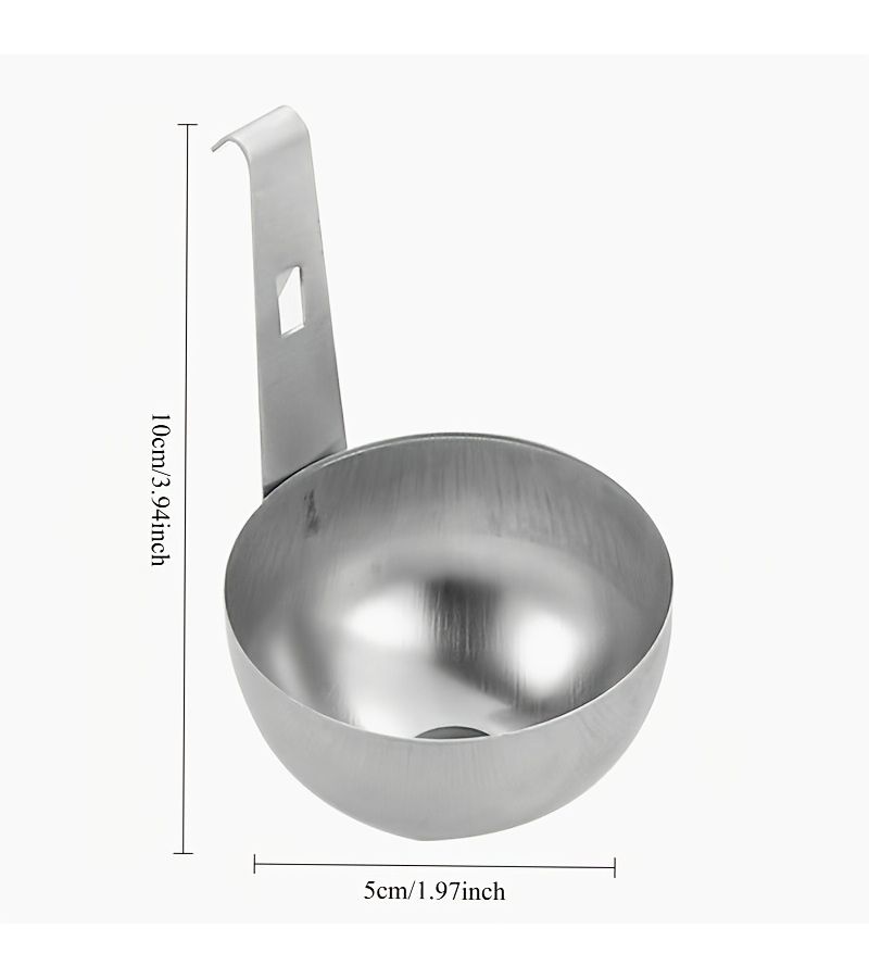 2pcs Assorted Varieties Stainless Steel Non Stick Egg Cooker For Soft Hard Boiled Eggs - Image 3