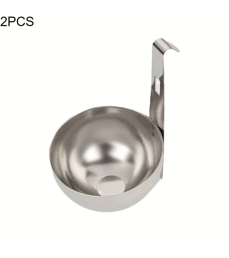 2pcs Assorted Varieties Stainless Steel Non Stick Egg Cooker For Soft Hard Boiled Eggs - Image 1