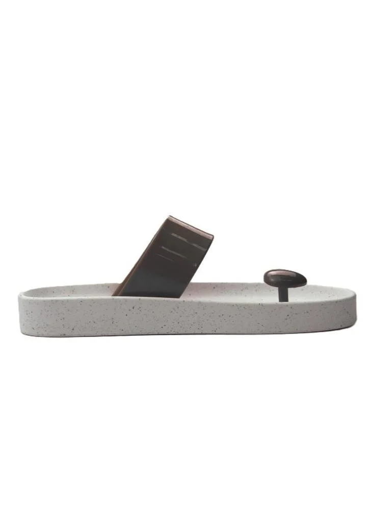 Voices Smooth Stone Women'S Anti Slip Sole  Colored Strap Sandals - White/Black