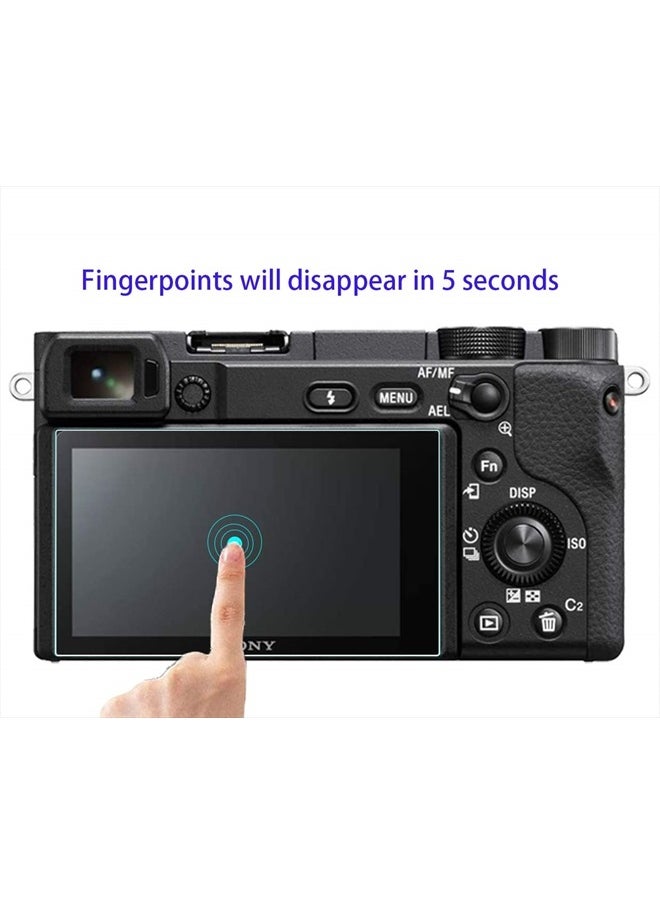 HUIPUXIANG Screen Protector for Sony Alpha A6000 A6100 A6300 A6400 A6600 A5000 Camera with Hot Shoe Cover,0.3mm High Definition 9H Hardness Optical LCD Premium Glass Protective Cover [3 Pack]  - Image 3