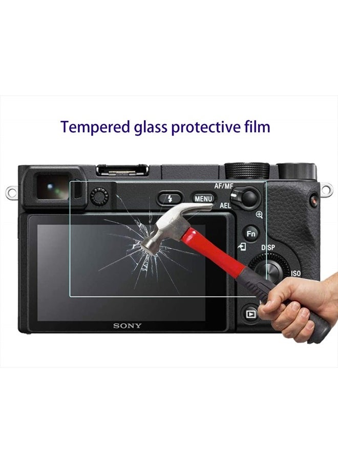 HUIPUXIANG Screen Protector for Sony Alpha A6000 A6100 A6300 A6400 A6600 A5000 Camera with Hot Shoe Cover,0.3mm High Definition 9H Hardness Optical LCD Premium Glass Protective Cover [3 Pack]  - Image 4
