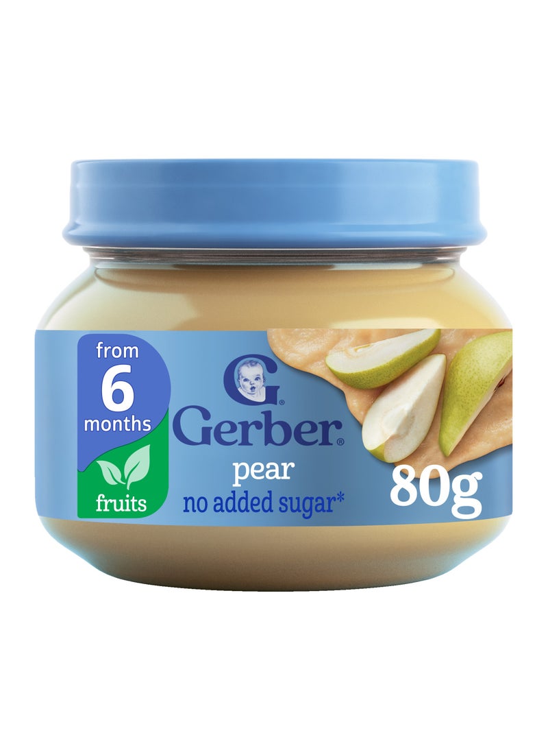 Gerber Baby Food Pear Puree Jar 6 Months - Image 2