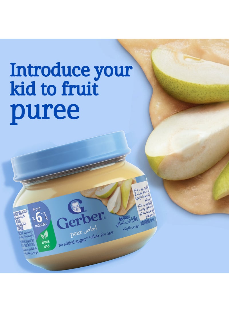 Gerber Baby Food Pear Puree Jar 6 Months - Image 5