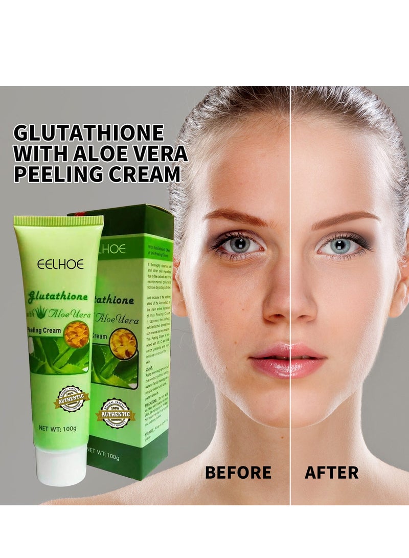 إيلهو كريم إصلاح البشرة بالصبار من إيلهو، مناسب لترطيب البشرة وترطيبها وتنظيفها اللطيف للوجه - 100 جرام - Image 1