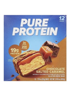 Pure Protein Pure Protein, Gluten Free Bar, Chocolate Salted Caramel, 12 Bars, 1.76 oz (50 g) Each  - Image 1