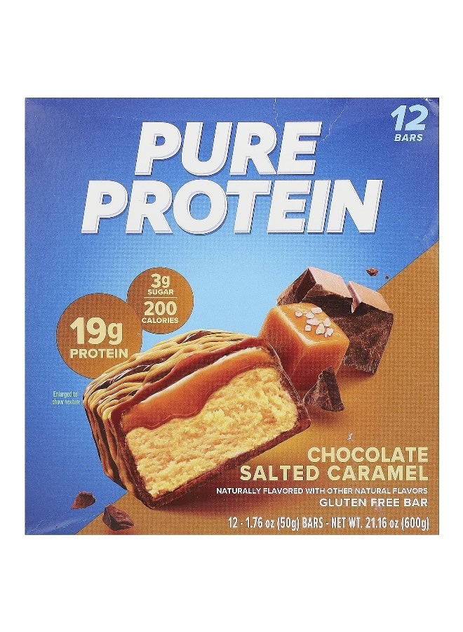 Pure Protein Pure Protein, Gluten Free Bar, Chocolate Salted Caramel, 12 Bars, 1.76 oz (50 g) Each  - Image 1