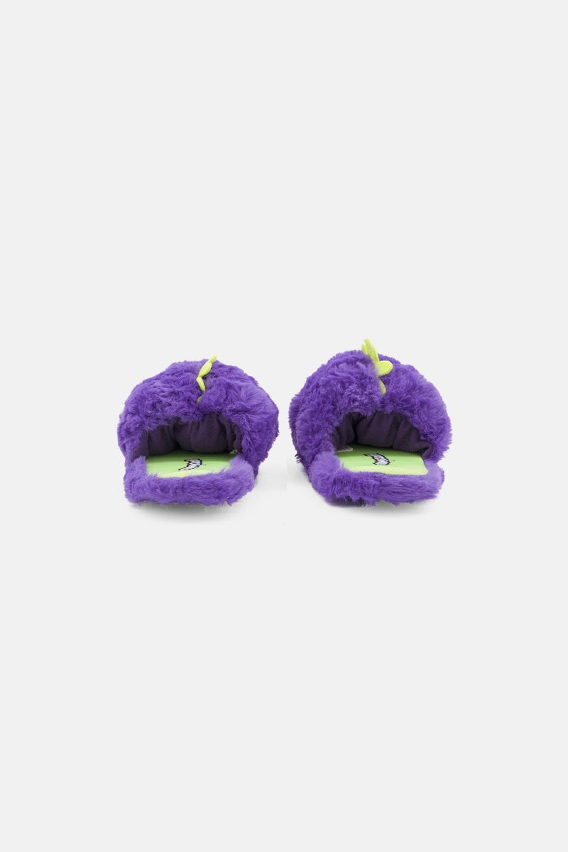 HATCHIMALS Kids Girl Slip On Slippers, Purple  - Image 2