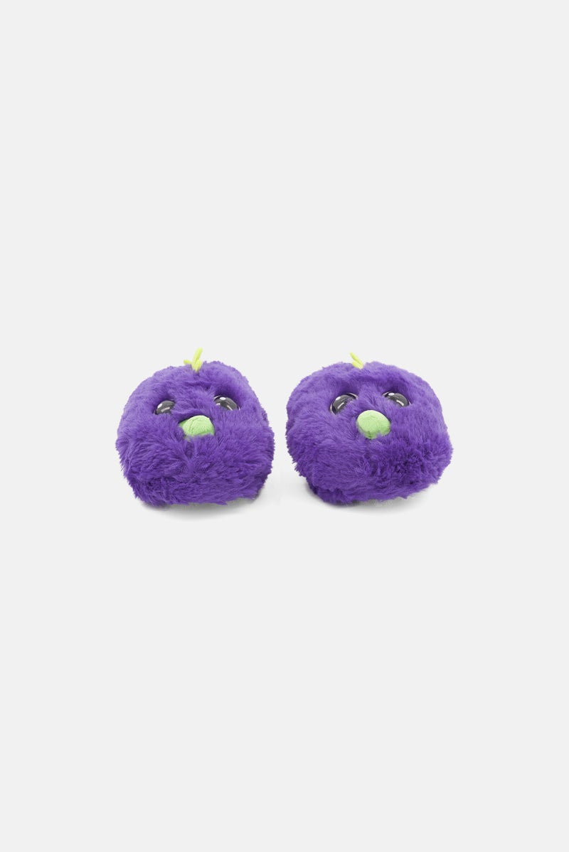 HATCHIMALS Kids Girl Slip On Slippers, Purple  - Image 3