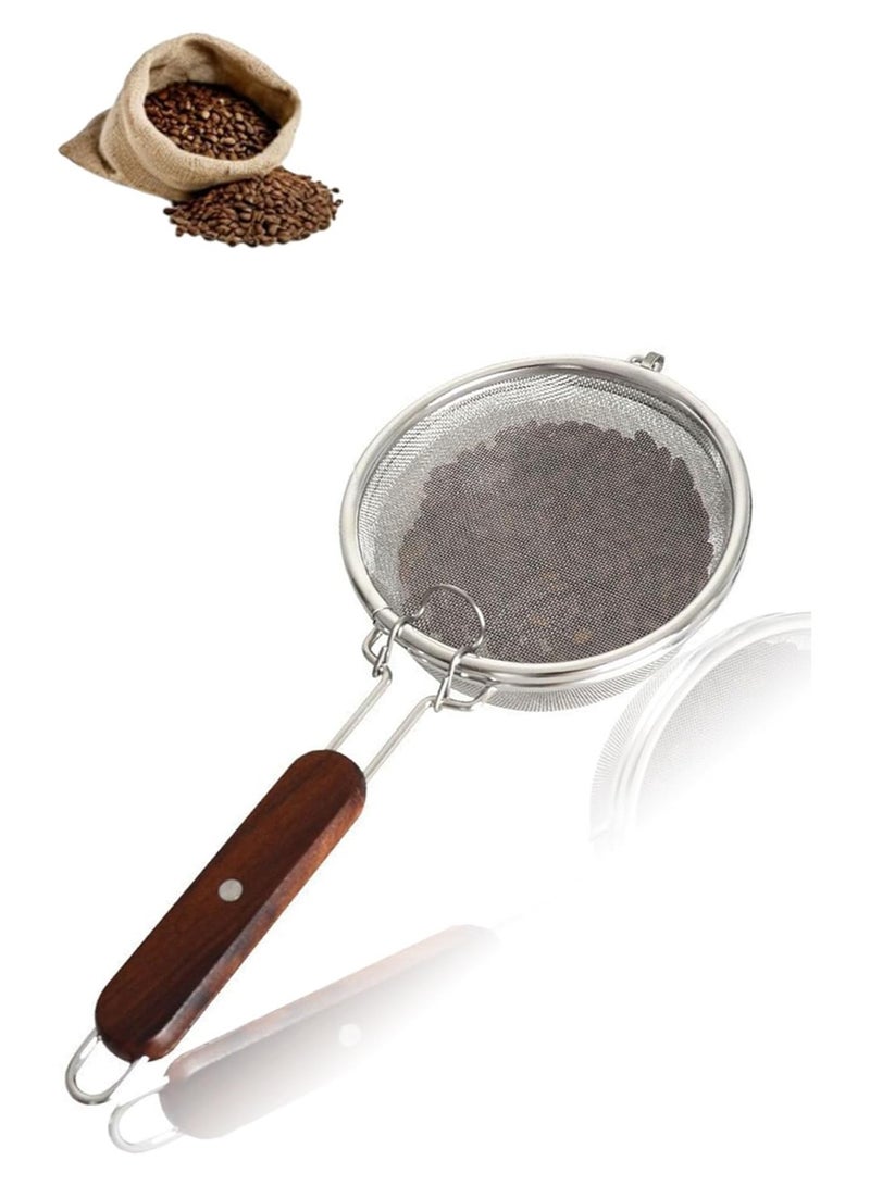 NANAO Portable Coffee Bean Roaster Mesh Pan, Stainless Steel Baking Tool for Fresh Home Roasting, for Travel, Easy Clean, Even Heat Distribution - Image 1