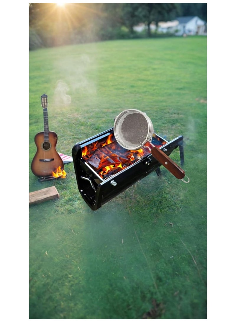 NANAO Portable Coffee Bean Roaster Mesh Pan, Stainless Steel Baking Tool for Fresh Home Roasting, for Travel, Easy Clean, Even Heat Distribution - Image 3