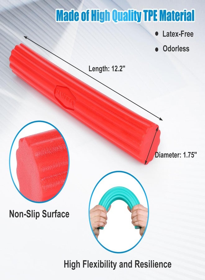 PAHTTO Flexible Resistance Bar for Physical Therapy, Resistance Exercise Twisting Bar for Tennis Elbow, Tendonitis Pain Relief & Grip Strength Trainer, Non-Slip 3 Resistance Levels - Image 3