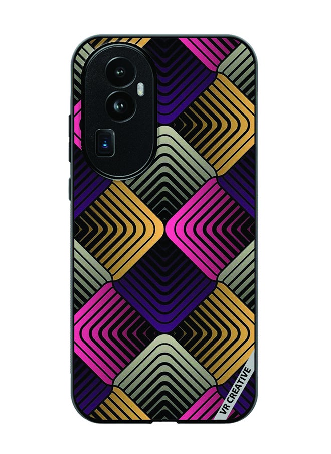 VR CREATIVE Protective Case Cover For Oppo Reno 10 Pro Plus Abstract 2 Design Multicolour  - Image 1