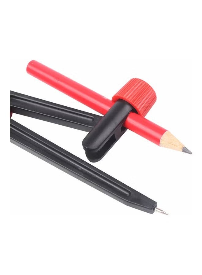 8-Piece Compass Set Math Geometry Drawing Tool Red+Black - Image 4