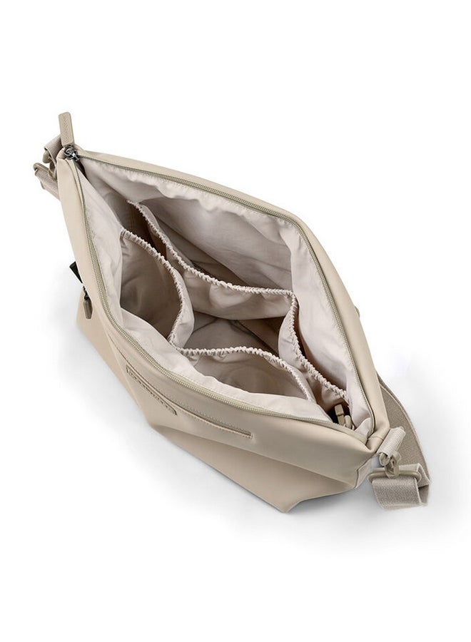 done by deer Stroller Bag - Compact Quilted Organizer with Zipped Compartments  And  Stroller Hooks - Sand - Image 2