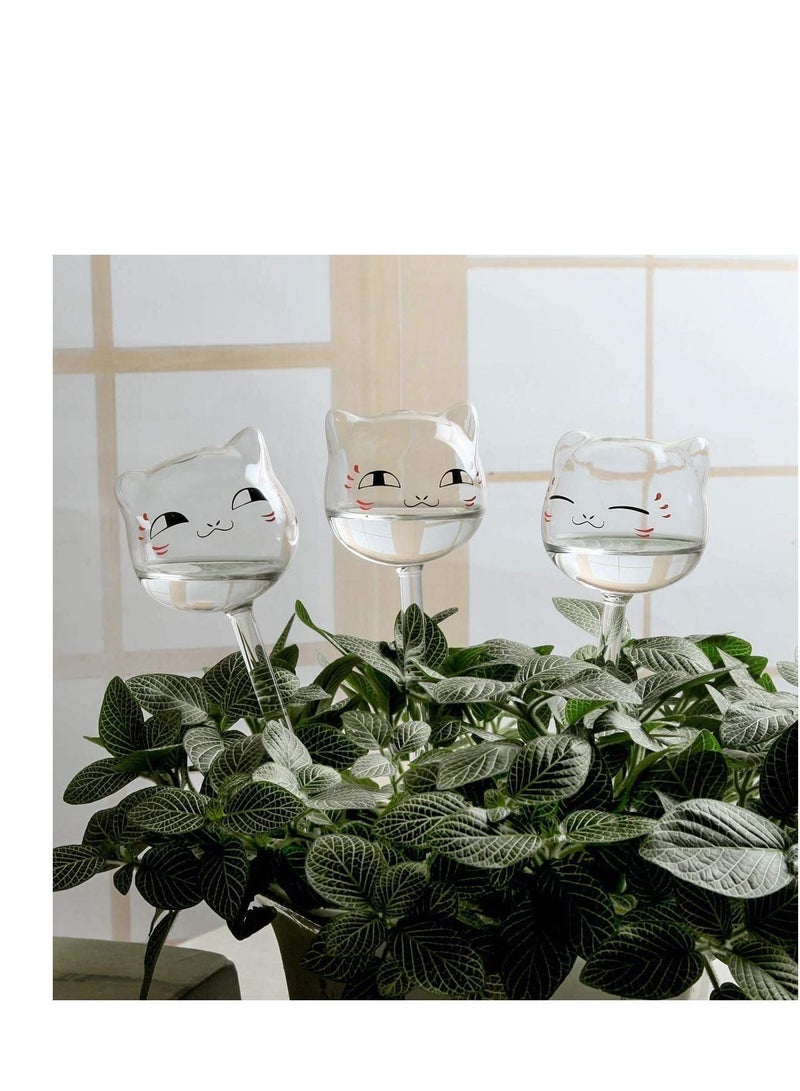 Y&D 3 Pack Plant Waterer Self Watering Globes Bird Shape Hand Blown Transparent Mini Durable Clear Glass Aqua Bulbs - Image 3