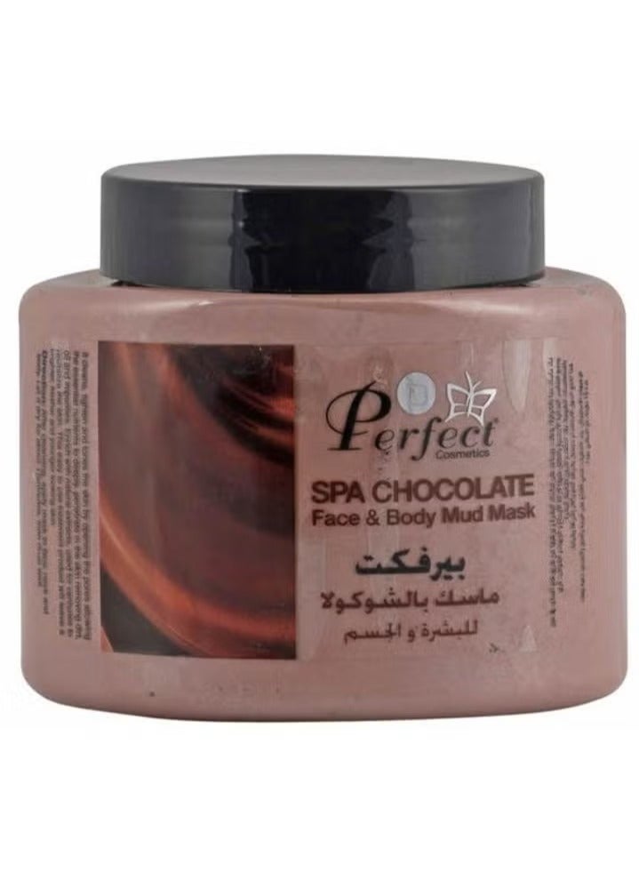 برفكت قناع طين الوجه والجسم بنكهة الشوكولاتة  ٥٠٠ مل , برفكت  مقشر الوجه  بخلاصة الخوخ ٥٠٠ مل بالإضافة إلى برفكت مقشر الذهب  ٥٠٠ مل - Image 2