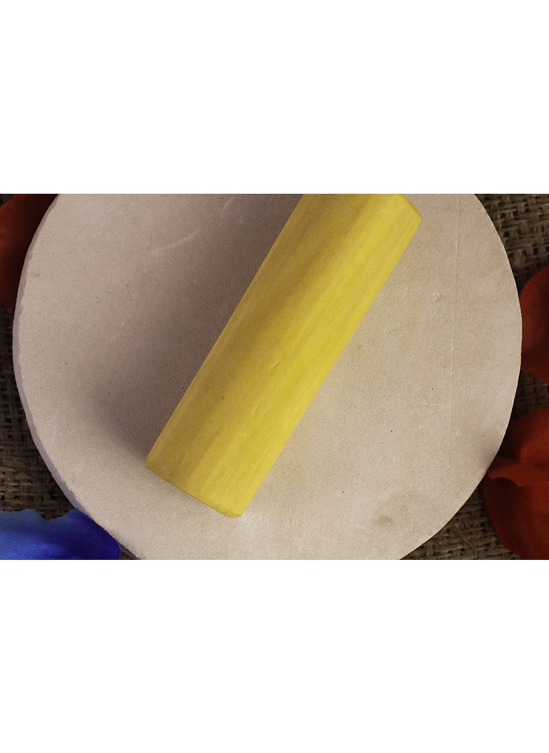 ROLIMOLI ROLIMOLI red Stone for Rubbing Sandal Wood and Herbal MedicineChandan Chakla 7inch  - Image 3