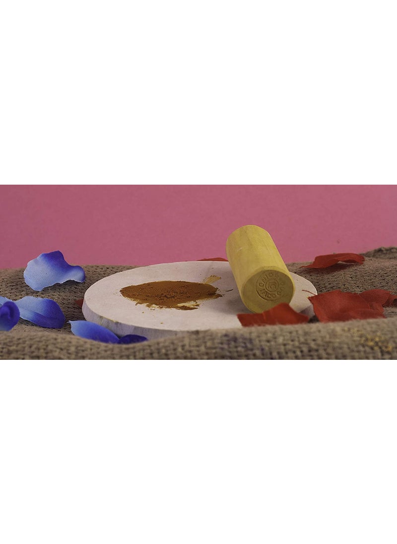 ROLIMOLI ROLIMOLI red Stone for Rubbing Sandal Wood and Herbal MedicineChandan Chakla 7inch  - Image 2