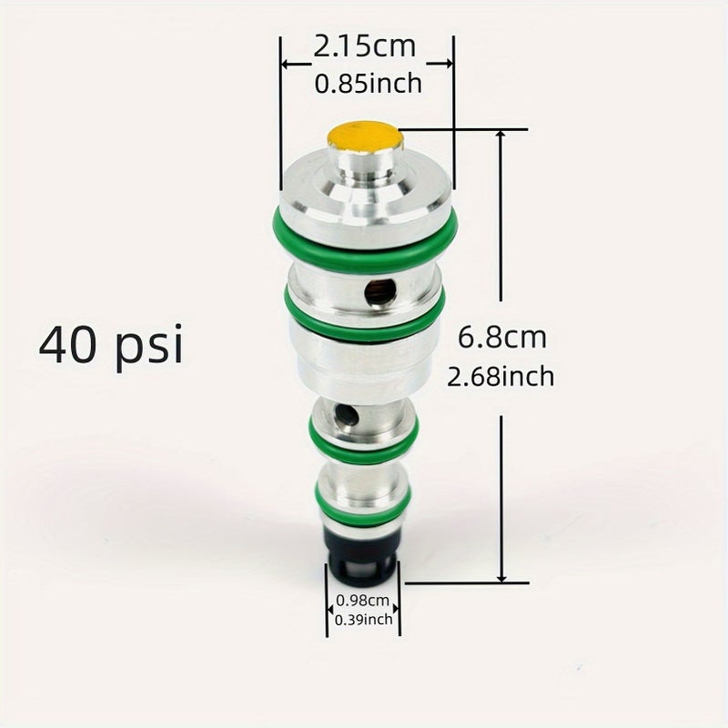 V5 Compressor Control Valve Set 44 Psi Red Pressure Level Stainless Steel Exterior Compatible Replacement Kit for Lacetti Aveo - Image 3