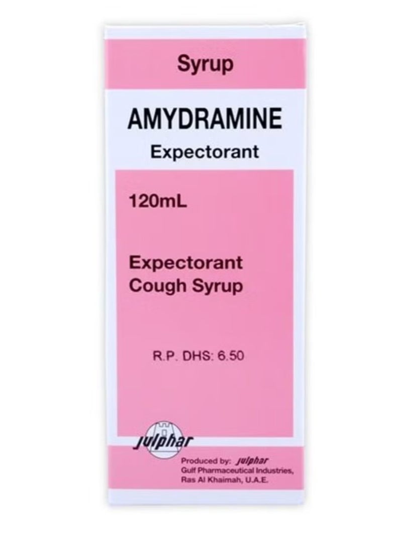AMYDRAMINE Expectorant Syrup 120ml (Fast Acting Cough Remedy)