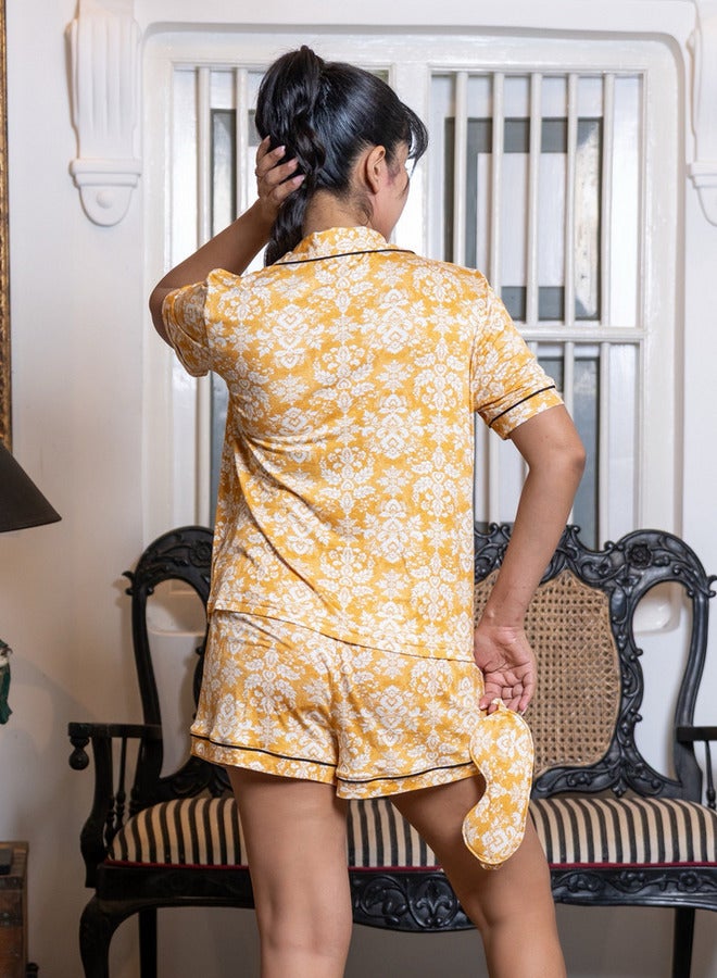 أدريا طقم شورت وقميص قصير من رايون آدارايا - Image 2