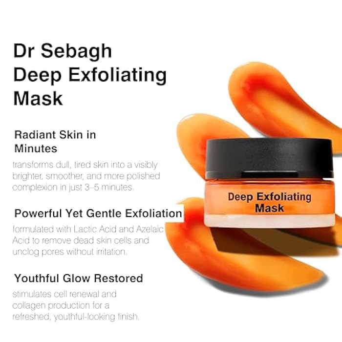 Dr. Sebagh Dr Sebagh - Exfoliating Face Mask [TRAVEL SIZE] - Face Exfoliator for Smooth & Radiant Skin - Exfoliante Facial Clears & Evens Skin Tone - Skin Exfoliator for Skin Cell Boost (0.5 fl.oz.) - Image 4