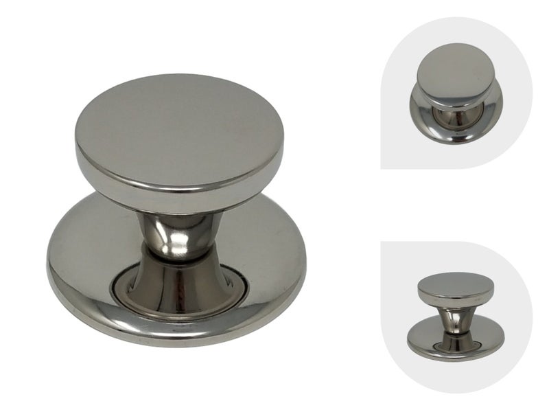 Melzon Cookware Universal Replacement Lid Knob Stainless Steel Rust Free Kitchen Pot Lid Handle Gloss Finish
