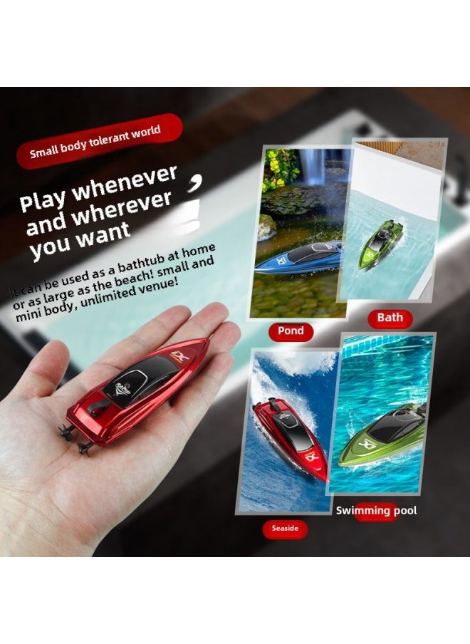 Generic - Water High-speed Speedboat Boy Electric Model Small Toy Can Be Launched Into The Water Black Technology Children's Gift Mini Remote Control Boat-Color:Remote Control Speedboat  Strong Power And Adjustable Speed - Image 1