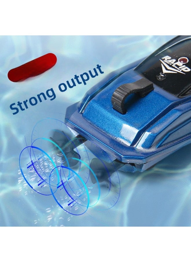 Generic - Water High-speed Speedboat Boy Electric Model Small Toy Can Be Launched Into The Water Black Technology Children's Gift Mini Remote Control Boat-Color:Remote Control Speedboat  Strong Power And Adjustable Speed - Image 1