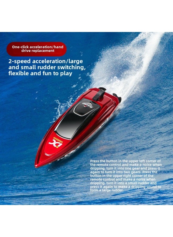 Generic - Water High-speed Speedboat Boy Electric Model Small Toy Can Be Launched Into The Water Black Technology Children's Gift Mini Remote Control Boat-Color:Remote Control Speedboat  Strong Power And Adjustable Speed - Image 1