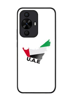Stylizedd Rugged Black edge case for Huawei nova 12s / Huawei nova 11/ Huawei nova 12 Lite 4G, Slim fit Case Flexible Anti Drop TPU Gel Thin Cover - UAE Map  - Image 1