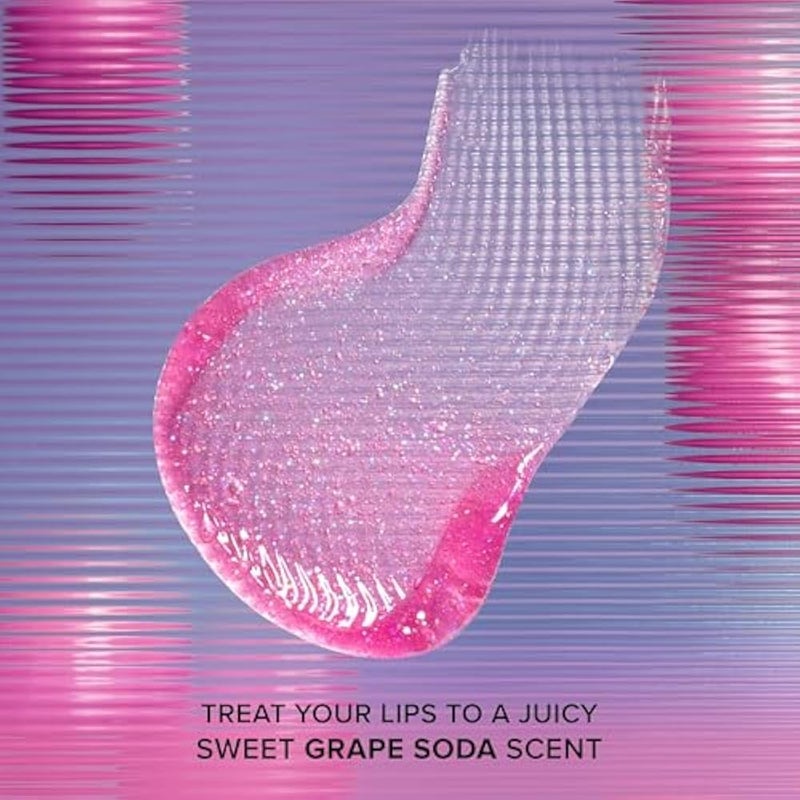 Too Faced Kissing Jelly Lip Oil Gloss | Sunflower & Jojoba Oils, 0.15 Fl Oz, Grape Soda - Image 4