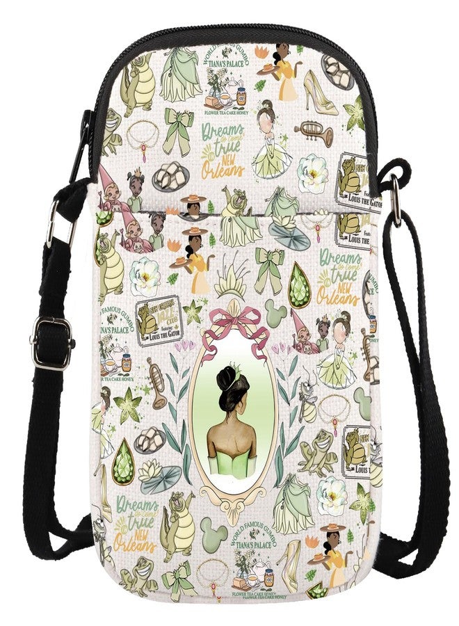 GJTIM Frog Princess Gift Cartoon Movie Merchandise Princess Lover Gift Princesses Crossbody Bag (TianCR) - Image 1