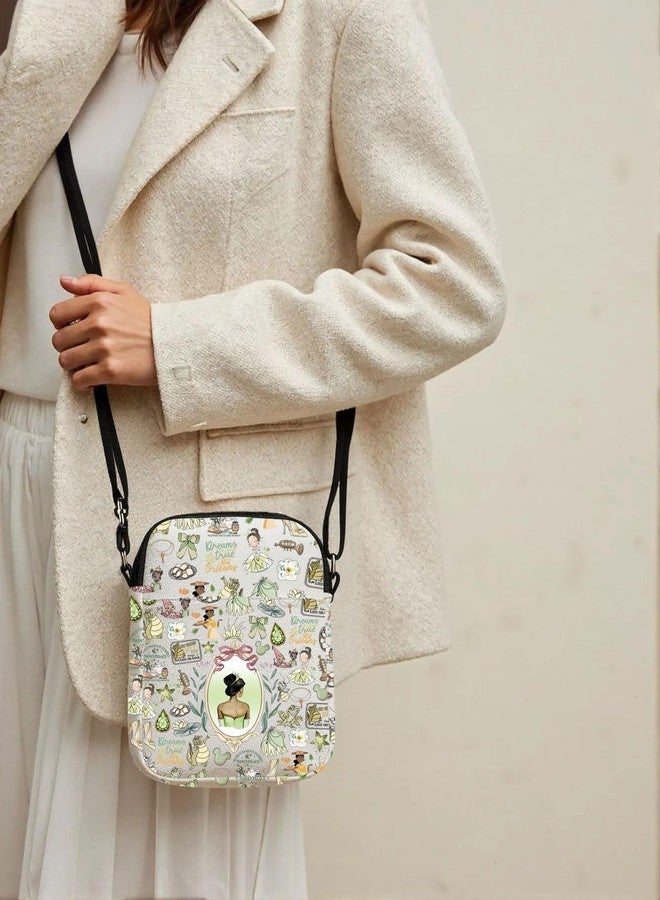 GJTIM Frog Princess Gift Cartoon Movie Merchandise Princess Lover Gift Princesses Crossbody Bag (TianCR) - Image 5