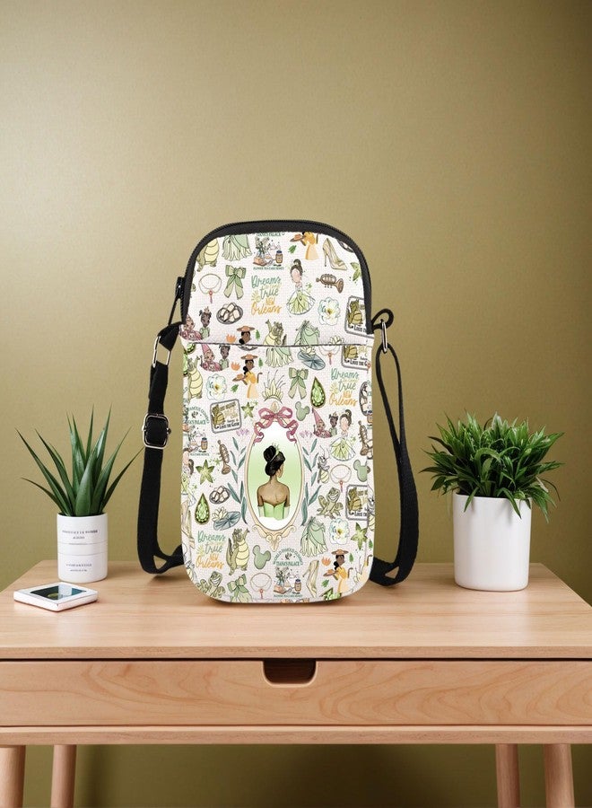 GJTIM Frog Princess Gift Cartoon Movie Merchandise Princess Lover Gift Princesses Crossbody Bag (TianCR) - Image 4